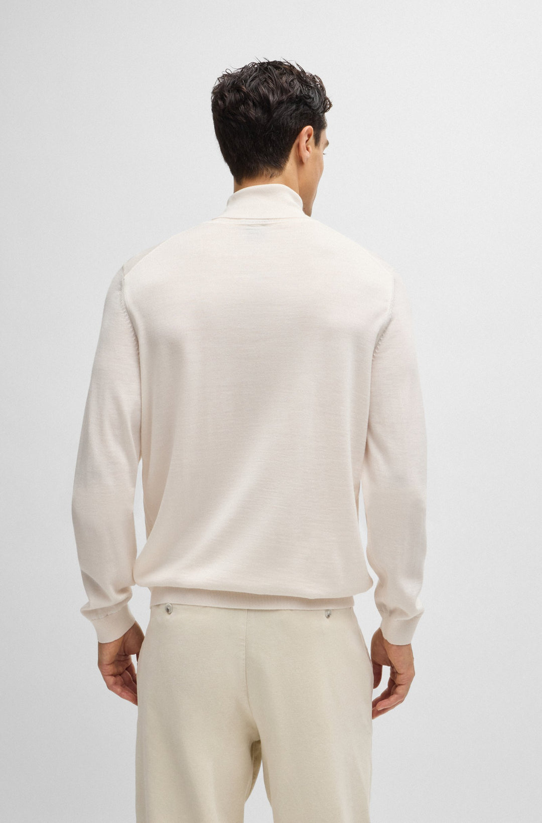 BOSS Sweaters  in Wool - MUSSO-P 10241489 01-50468262- Concorde Fashion#color_white-131