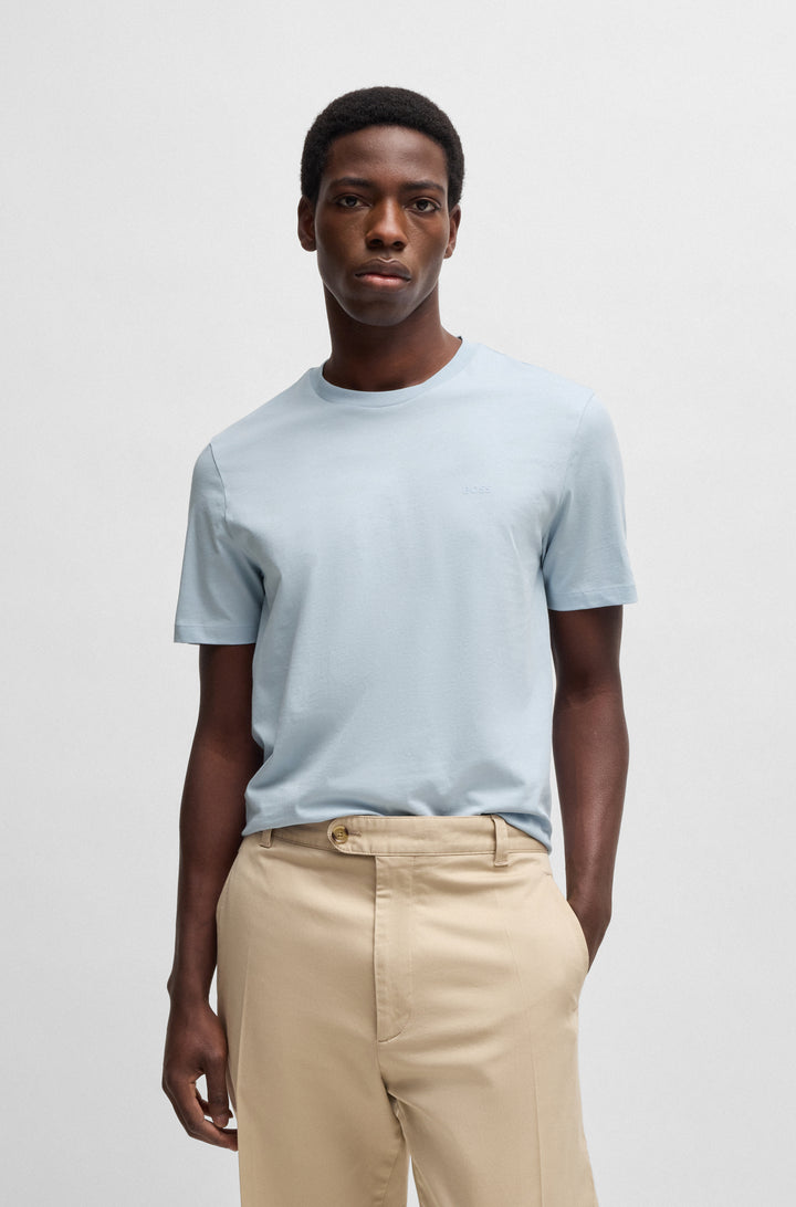BOSS T-Shirts Regular Fit in Cotton - THOMPSON 01 10241525 01-50468347- Concorde Fashion#color_blue-454