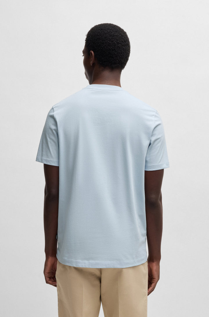 BOSS T-Shirts Regular Fit in Cotton - THOMPSON 01 10241525 01-50468347- Concorde Fashion#color_blue-454