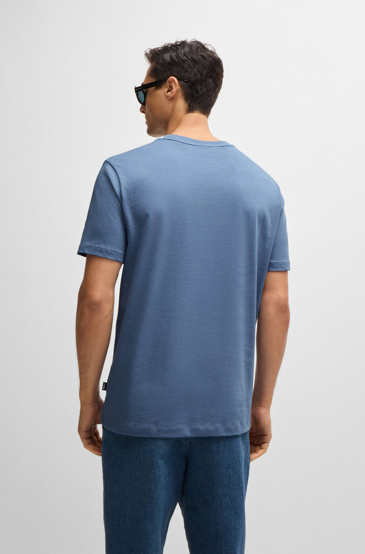 BOSS T-Shirts Regular Fit in Cotton - THOMPSON 01 10241525 01-50468347- Concorde Fashion#color_blue-490