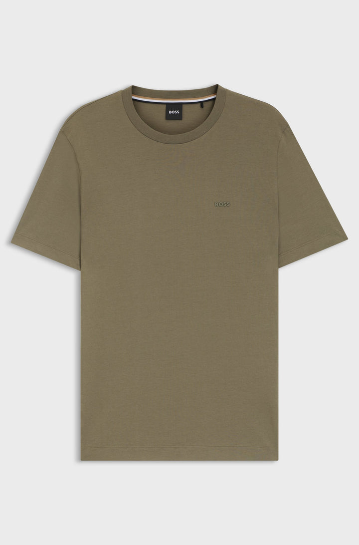 BOSS T-Shirts Regular Fit in Cotton - THOMPSON 01 10241525 01-50468347- Concorde Fashion#color_brown-245