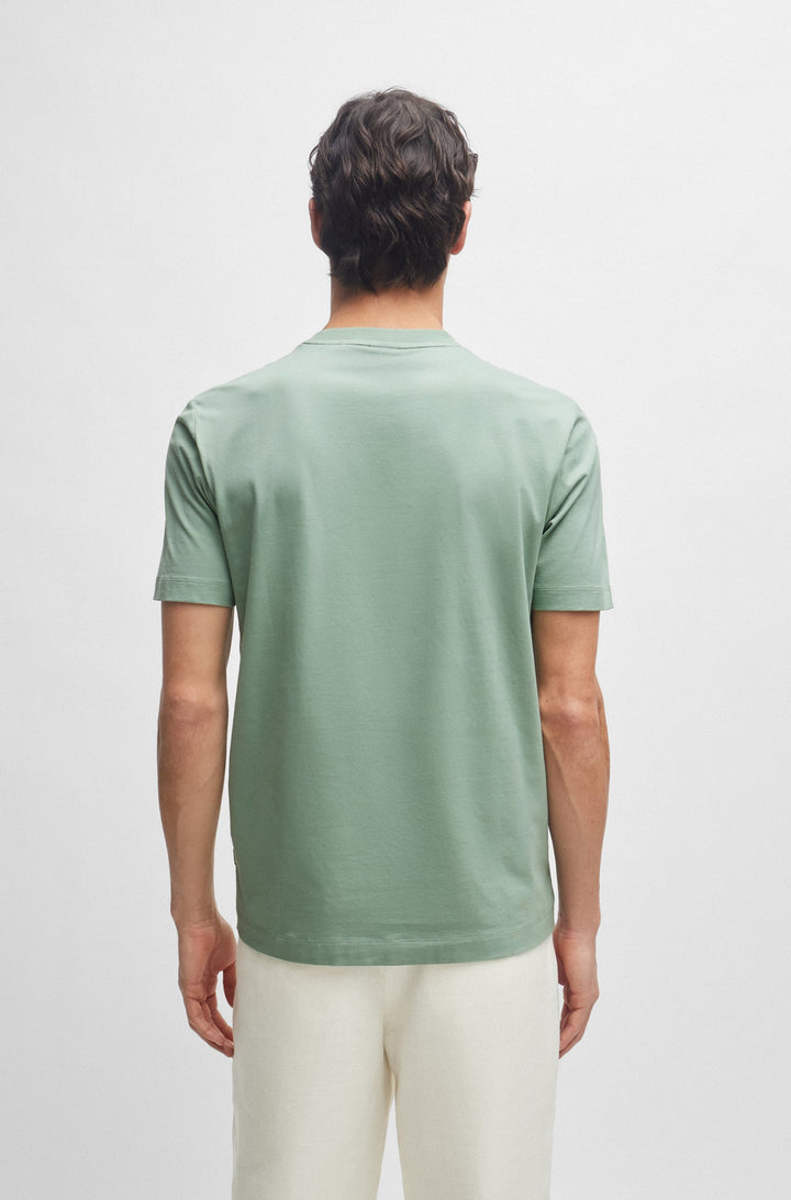 BOSS T-Shirts Regular Fit in Cotton - THOMPSON 01 10241525 01-50468347- Concorde Fashion#color_green-373