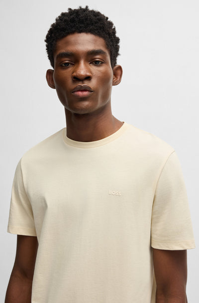 BOSS T-Shirts Regular Fit in Cotton - THOMPSON 01 10241525 01-50468347- Concorde Fashion#color_white-131