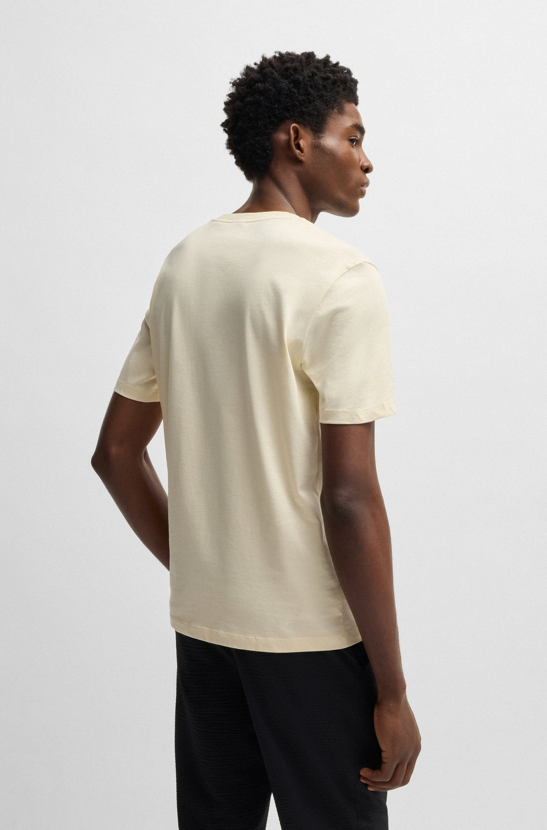 BOSS T-Shirts Regular Fit in Cotton - THOMPSON 01 10241525 01-50468347- Concorde Fashion#color_white-131