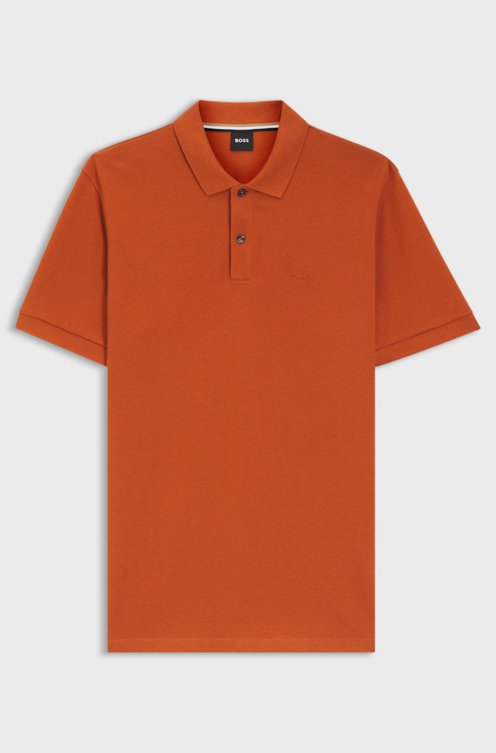 BOSS Polos Regular Fit in Cotton - PALLAS 10241531 01-50468362- Concorde Fashion#color_orange-809