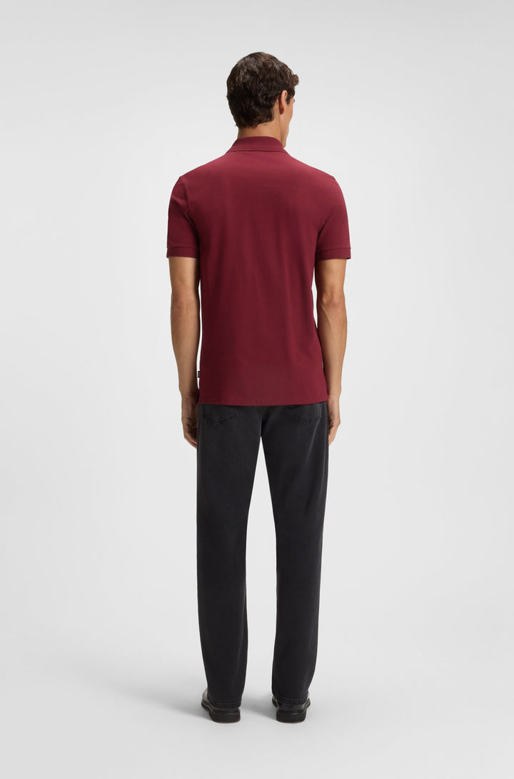 BOSS Polos Regular Fit in Cotton - PALLAS 10241531 01-50468362- Concorde Fashion#color_red-602