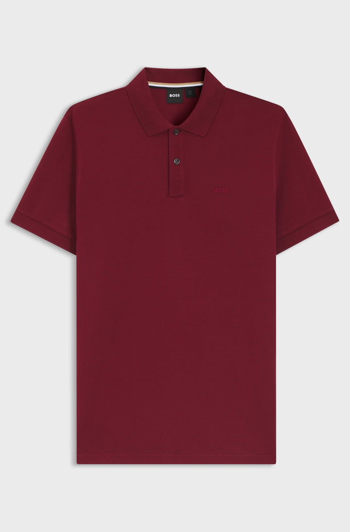 BOSS Polos Regular Fit in Cotton - PALLAS 10241531 01-50468362- Concorde Fashion#color_red-602