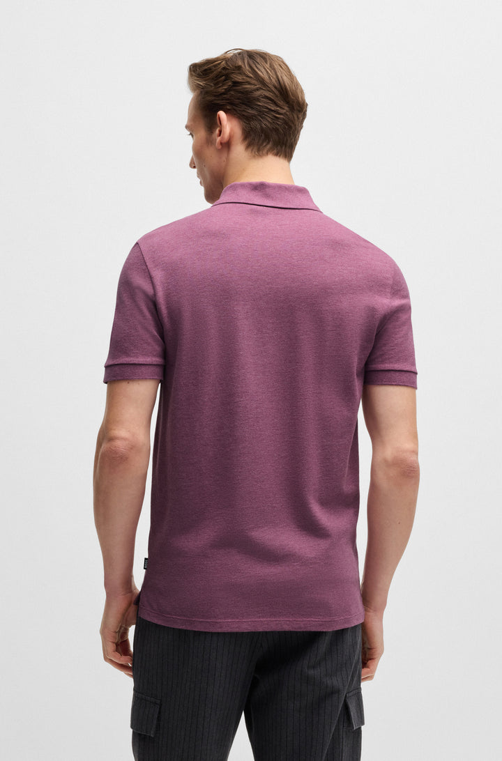 BOSS Polos Regular Fit in Cotton - PALLAS 10241531 01-50468362- Concorde Fashion#color_purple-535