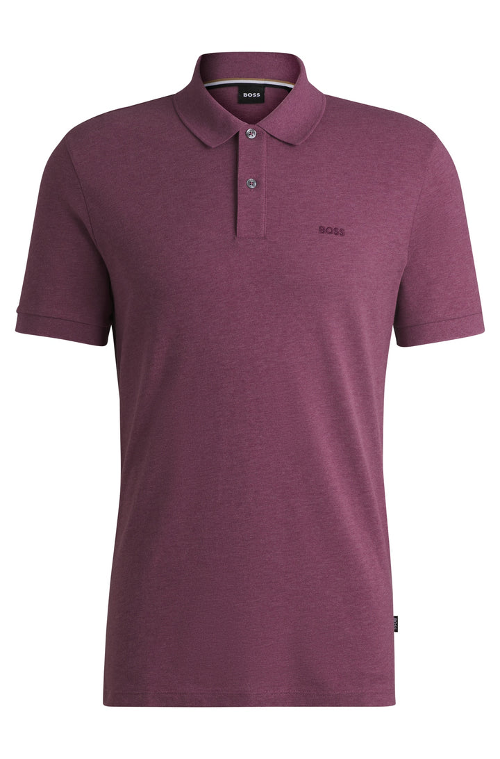 BOSS Polos Regular Fit in Cotton - PALLAS 10241531 01-50468362- Concorde Fashion#color_purple-535