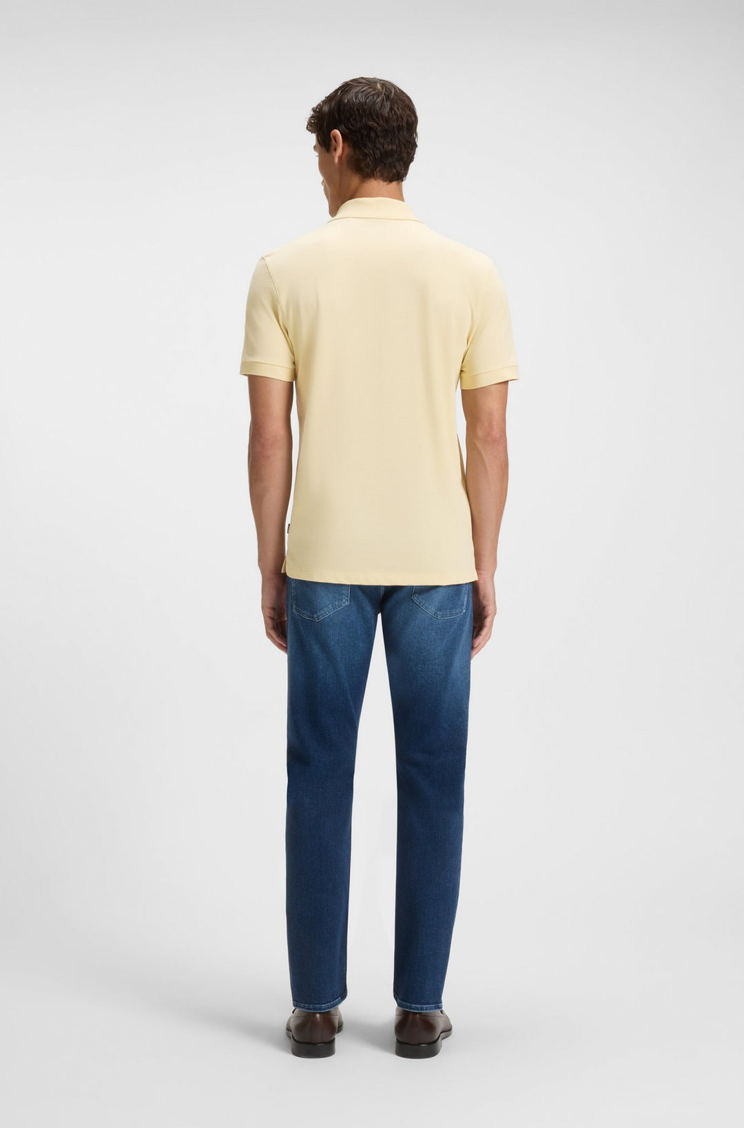 BOSS Polos Regular Fit in Cotton - PALLAS 10241531 01-50468362- Concorde Fashion#color_yellow-729
