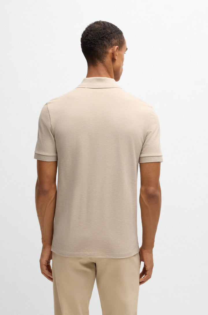 BOSS Polos Regular Fit in Cotton - PALLAS 10241531 01-50468362- Concorde Fashion#color_beige-290