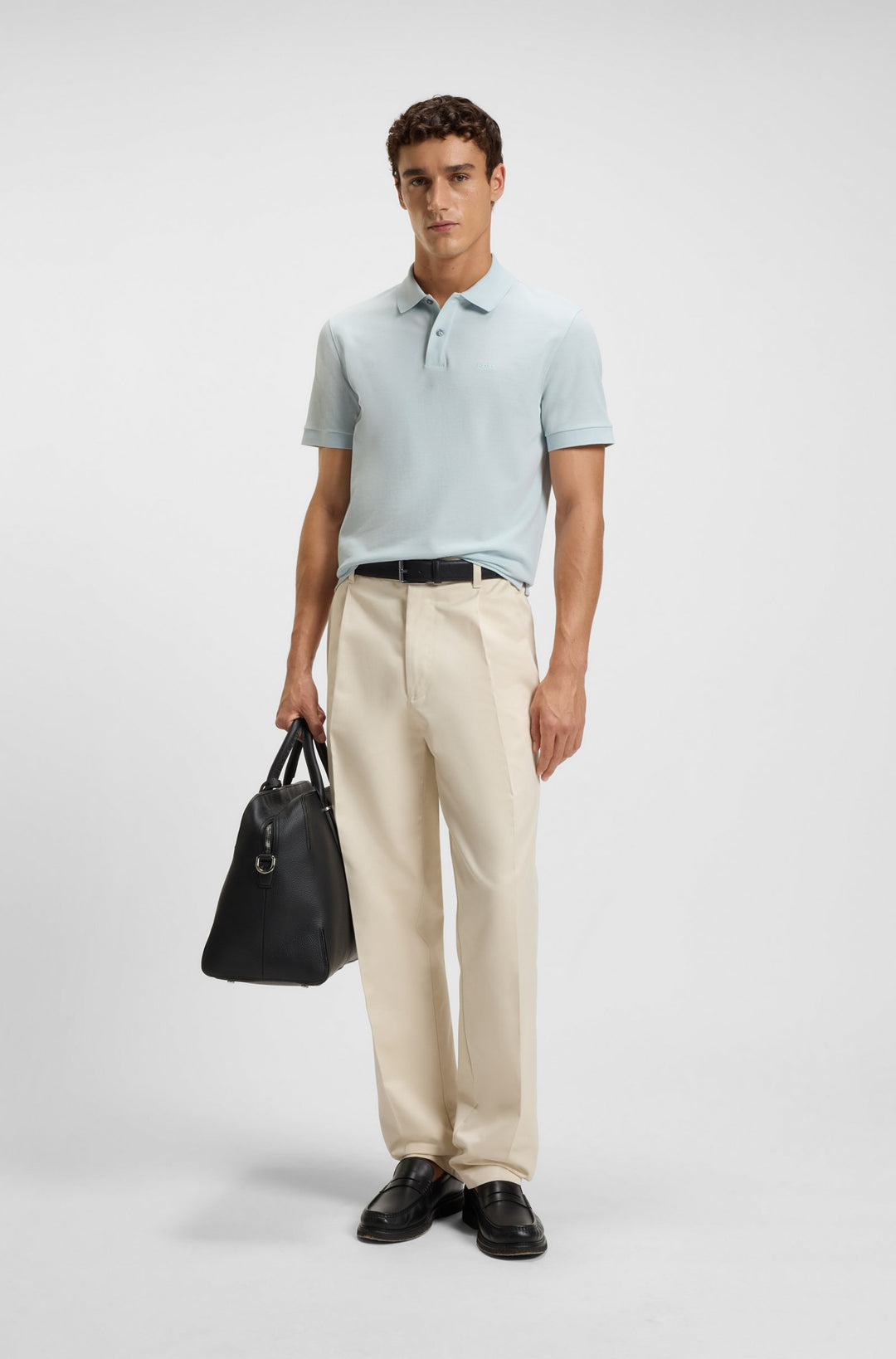 BOSS Polos Regular Fit in Cotton - PALLAS 10241531 01-50468362- Concorde Fashion#color_blue-499