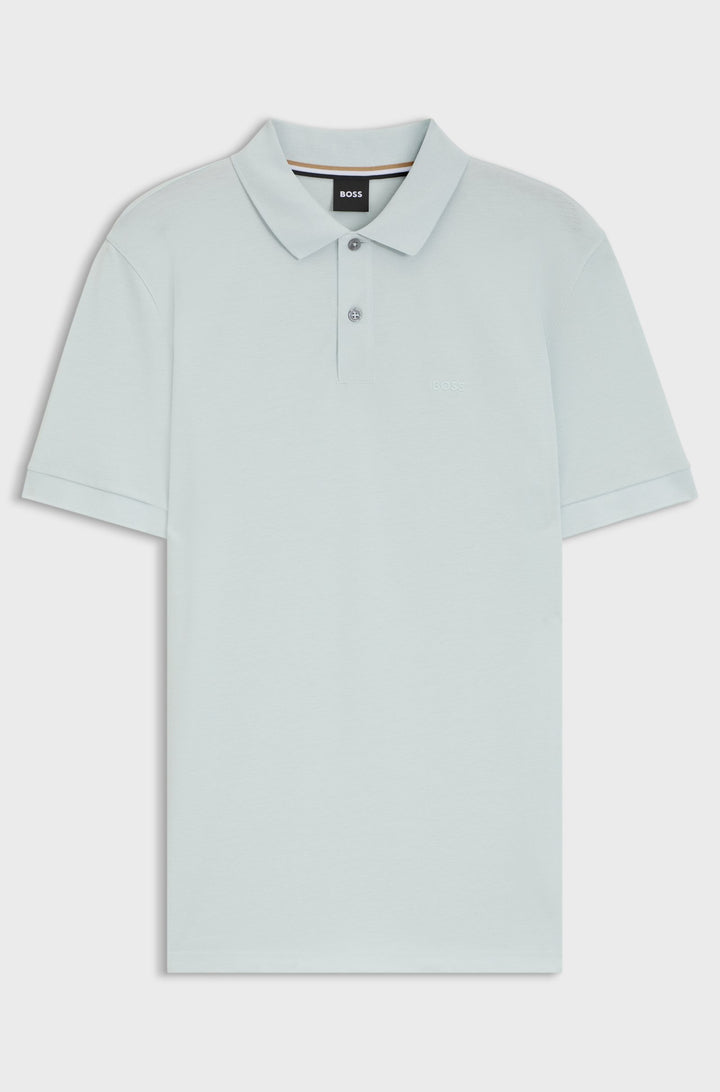 BOSS Polos Regular Fit in Cotton - PALLAS 10241531 01-50468362- Concorde Fashion#color_blue-499