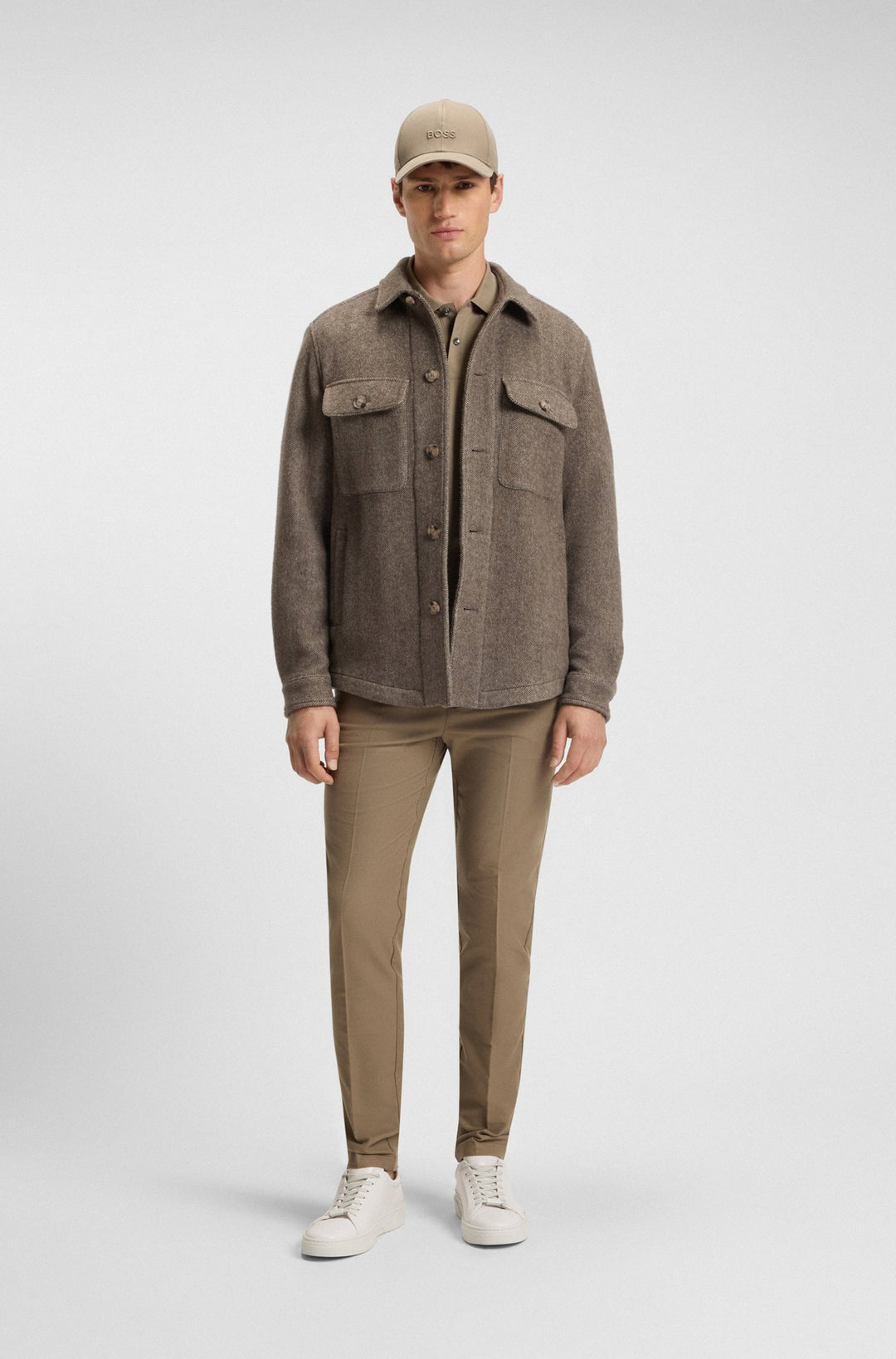 BOSS Polos Regular Fit in Cotton - PALLAS 10241531 01-50468362- Concorde Fashion#color_brown-245