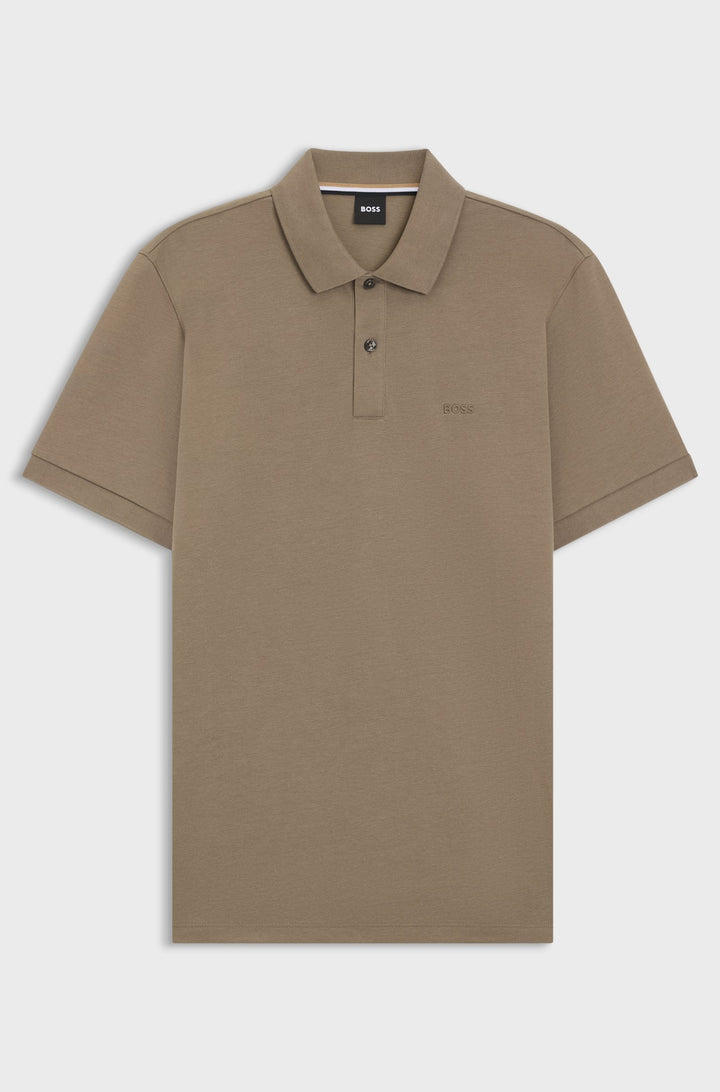 BOSS Polos Regular Fit in Cotton - PALLAS 10241531 01-50468362- Concorde Fashion#color_brown-245