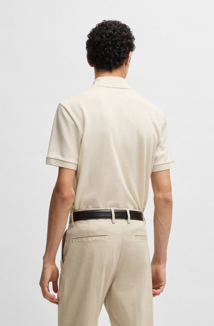 BOSS Polos Regular Fit in Cotton - PALLAS 10241531 01-50468362- Concorde Fashion#color_white-132