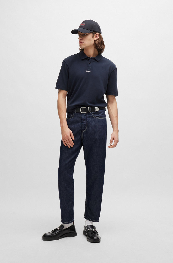 HUGO Relaxed Fit Polos in Cotton - DANGULA 10241531 01-50493206- Concorde Fashion#color_navy-405