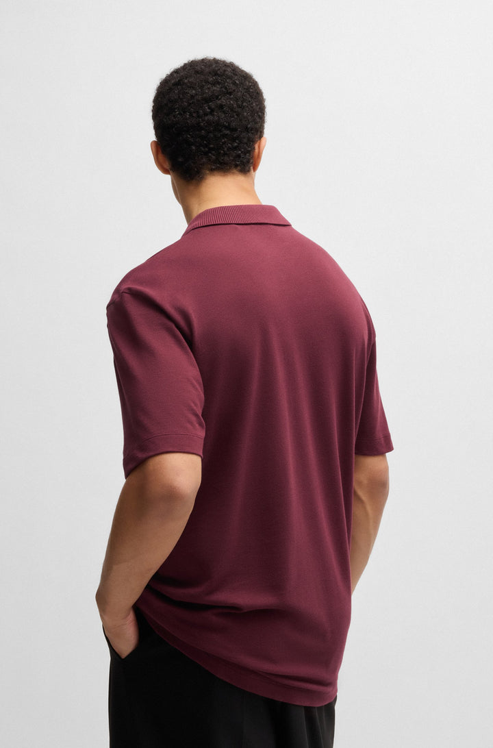 HUGO Polos Relaxed Fit in Cotton - DANGULA 10241531 01-50493206- Concorde Fashion#color_pink-654