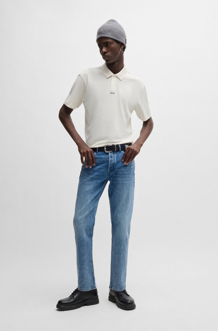 HUGO Polos Relaxed Fit in Cotton - DANGULA 10241531 01-50493206- Concorde Fashion#color_white-121