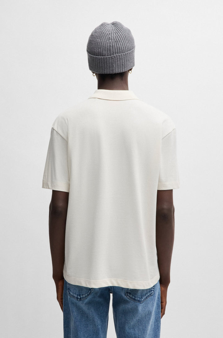 HUGO Polos Relaxed Fit in Cotton - DANGULA 10241531 01-50493206- Concorde Fashion#color_white-121