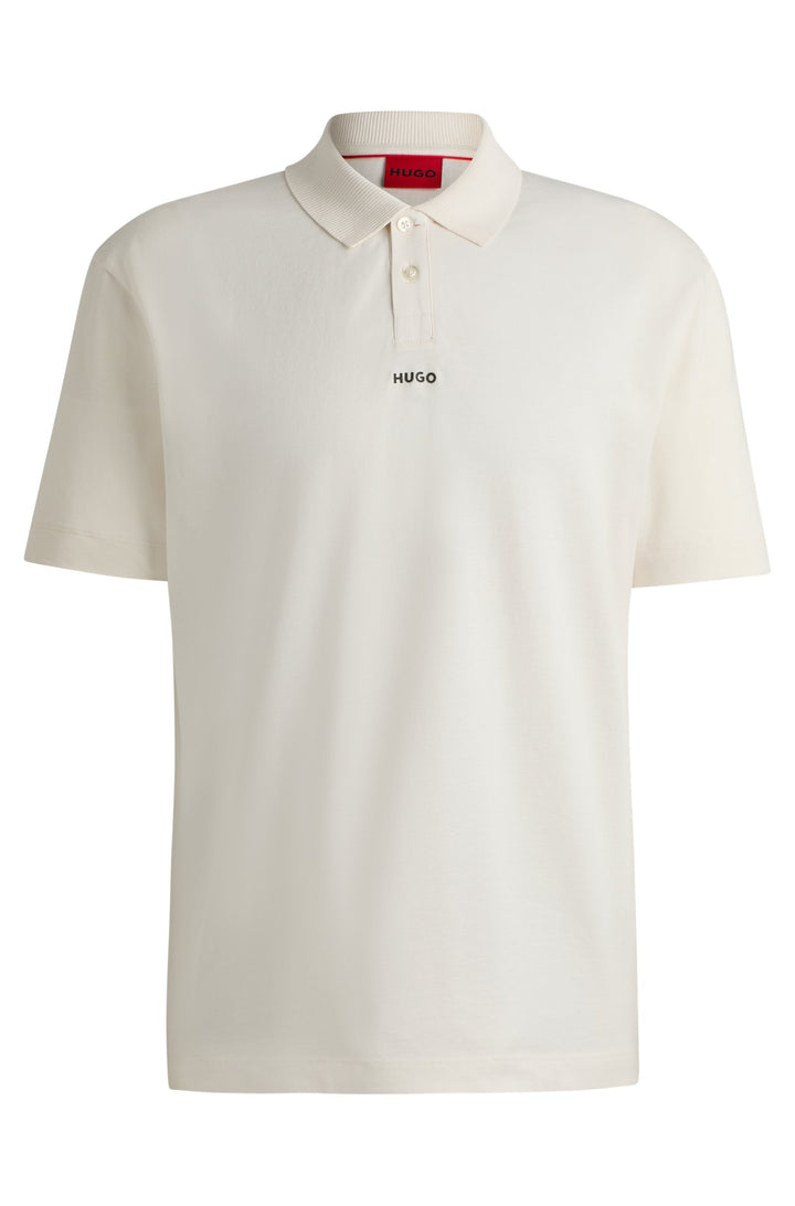 HUGO Polos Relaxed Fit in Cotton - DANGULA 10241531 01-50493206- Concorde Fashion#color_white-121