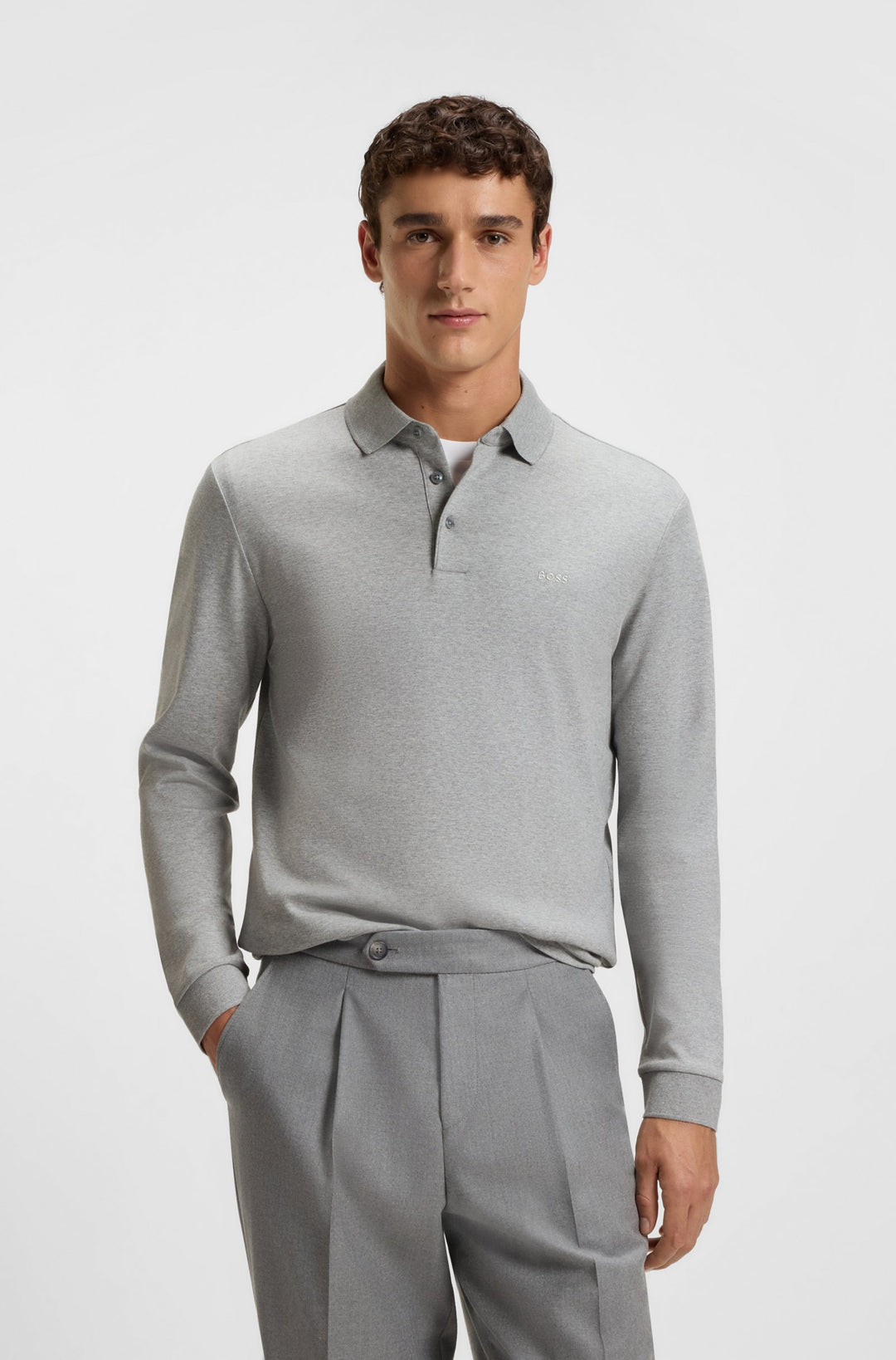 BOSS Polos Regular Fit - PADO 30 50468392- Concorde Fashion#color_silver-041