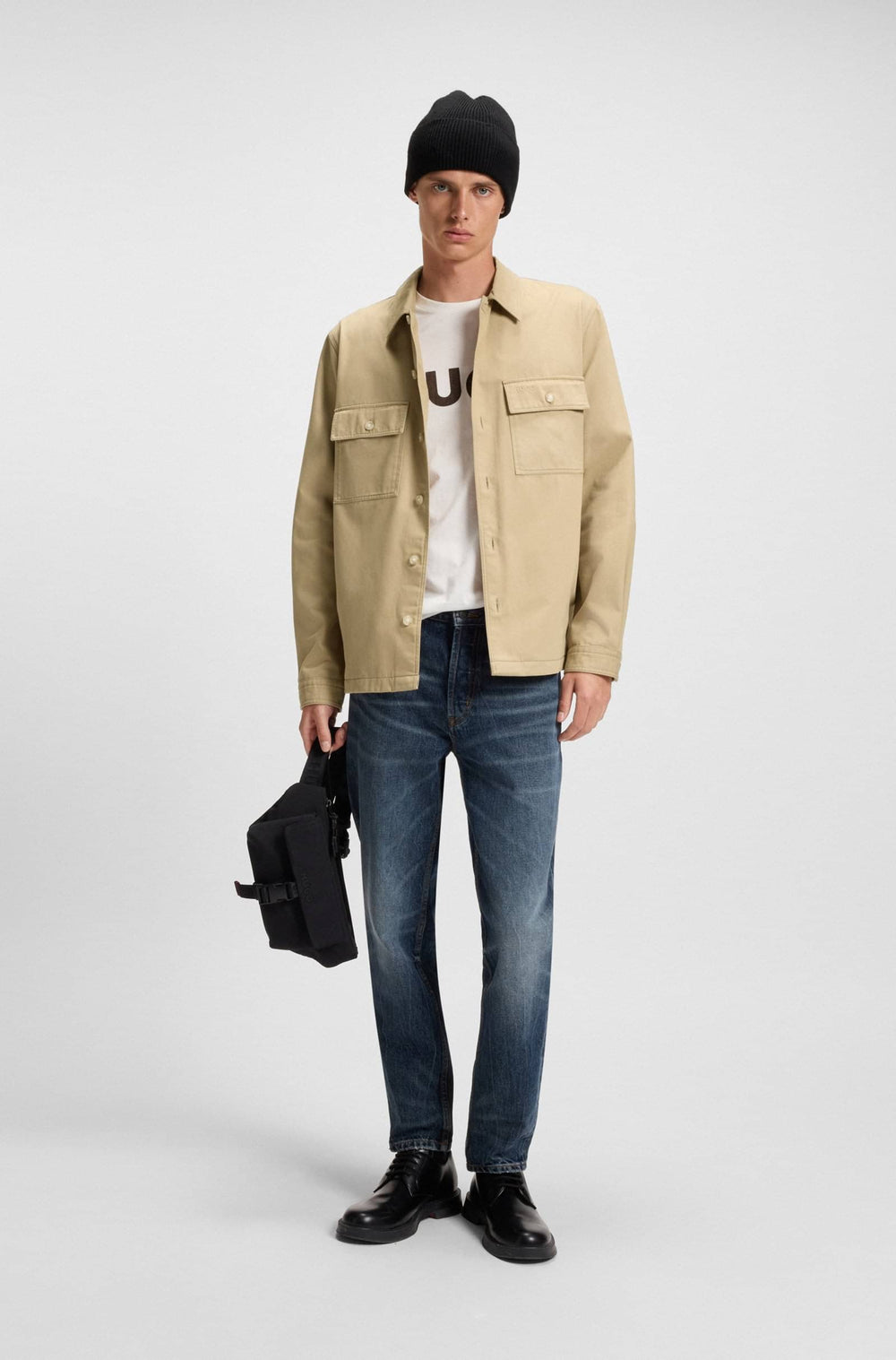 HUGO Casual Shirts Oversize Fit,Oversized Fit - EPOLDO 50545383- Concorde Fashion#color_beige-269