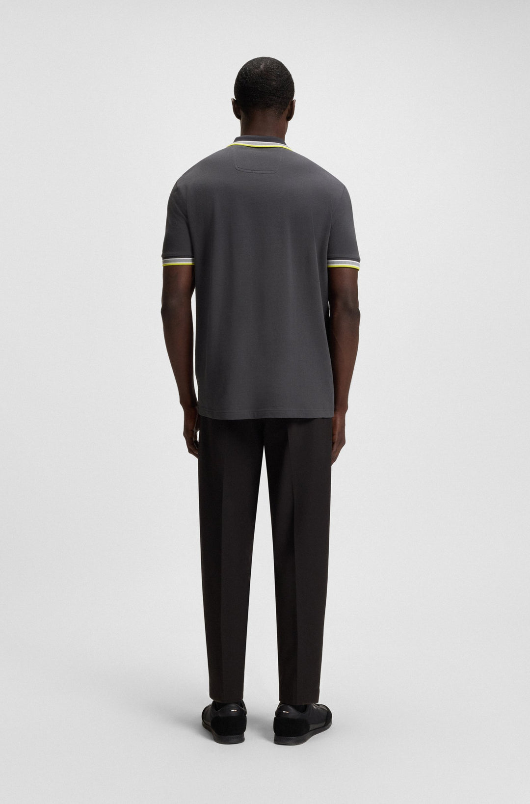 BOSS Regular Fit Polos in cotton - PADDY 10241663 01-50469055- Concorde Fashion#color_grey-029