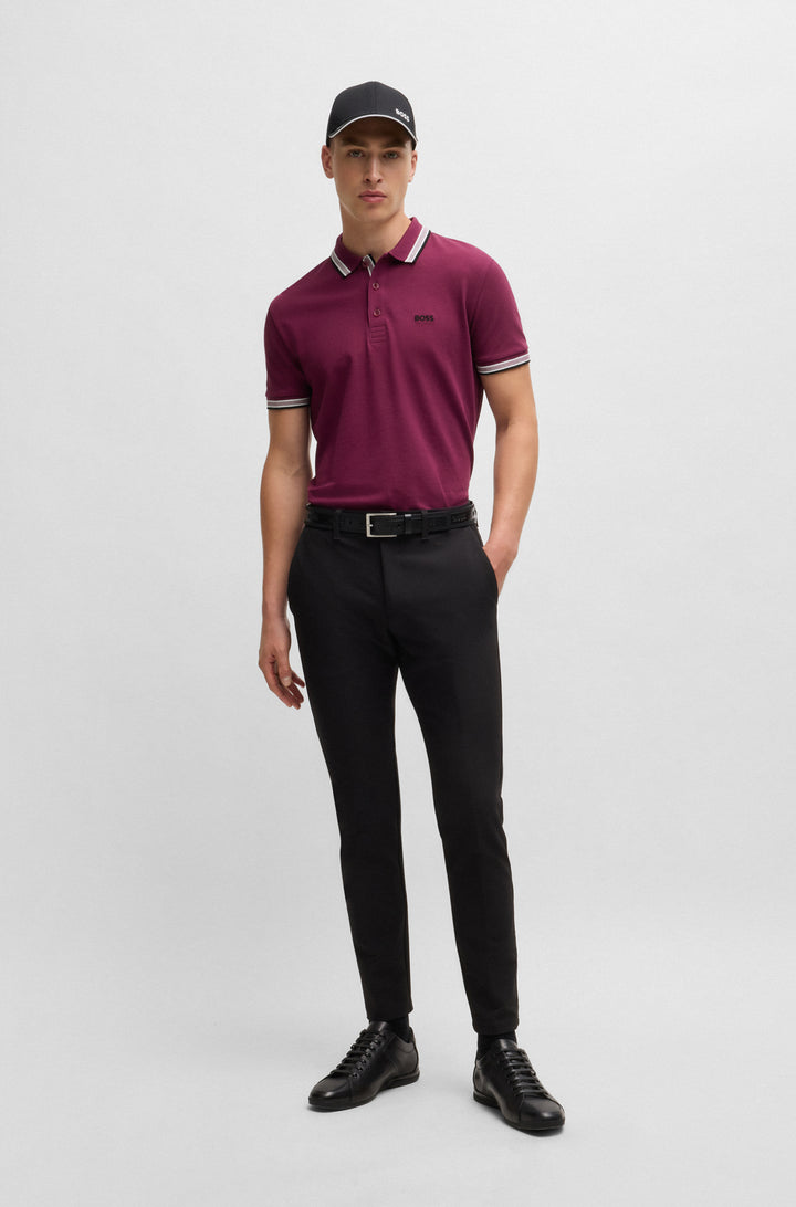 BOSS Polos Regular Fit in Cotton - PADDY 10241663 01-50469055- Concorde Fashion#color_pink-651