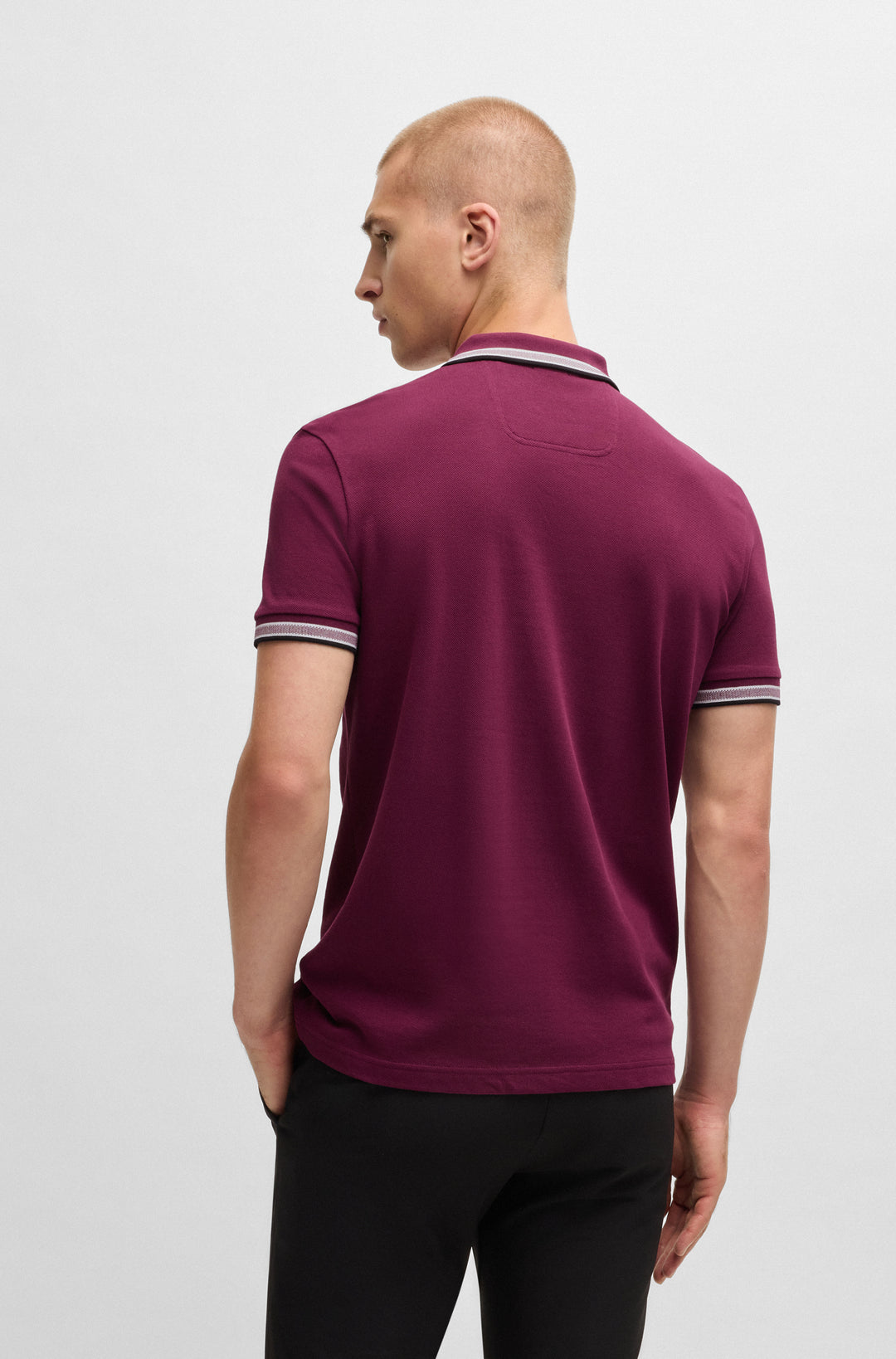 BOSS Polos Regular Fit in Cotton - PADDY 10241663 01-50469055- Concorde Fashion#color_pink-651
