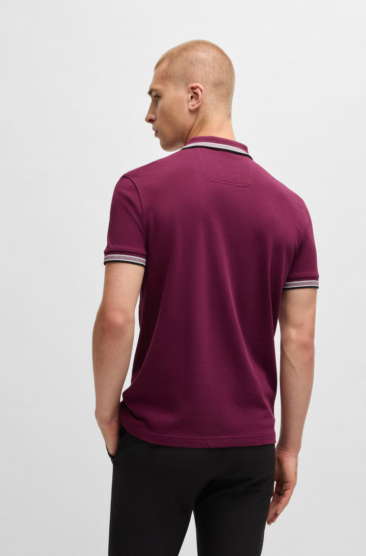 BOSS Polos Regular Fit in Cotton - PADDY 10241663 01-50469055- Concorde Fashion#color_pink-651