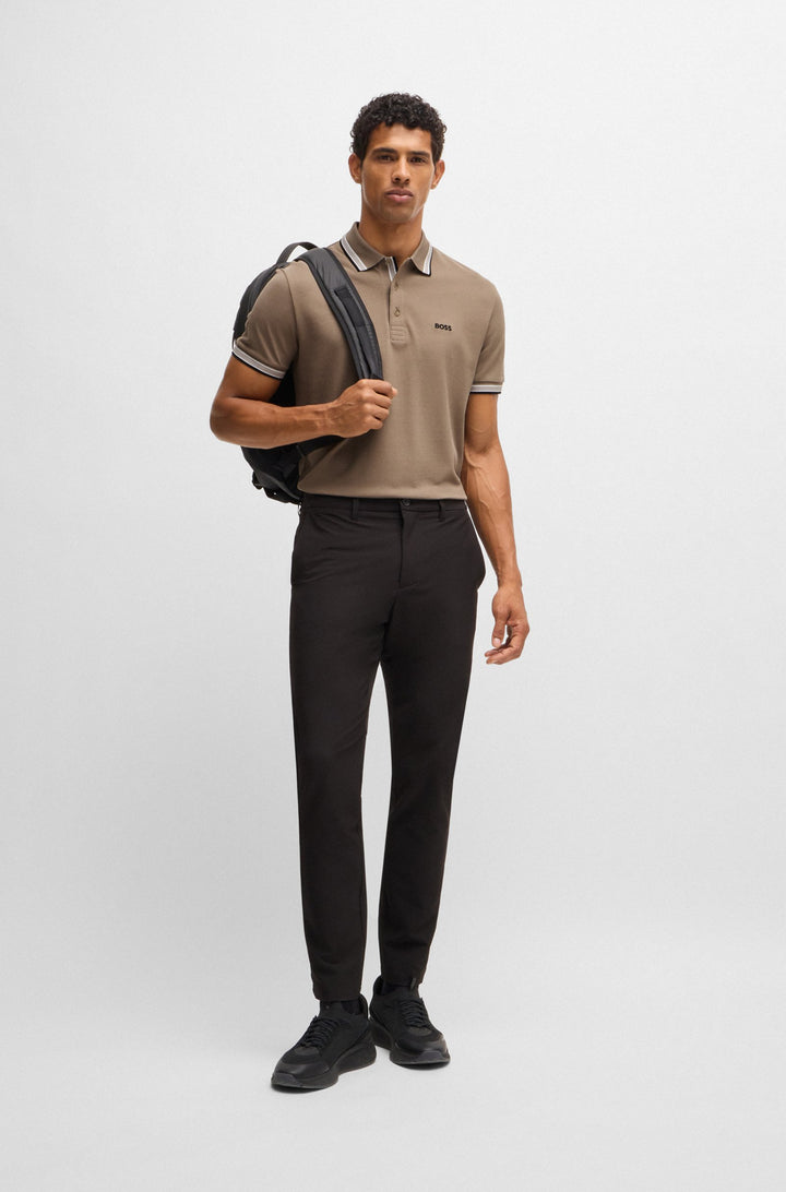 BOSS Regular Fit Polos in cotton - PADDY 10241663 01-50469055- Concorde Fashion#color_green-336