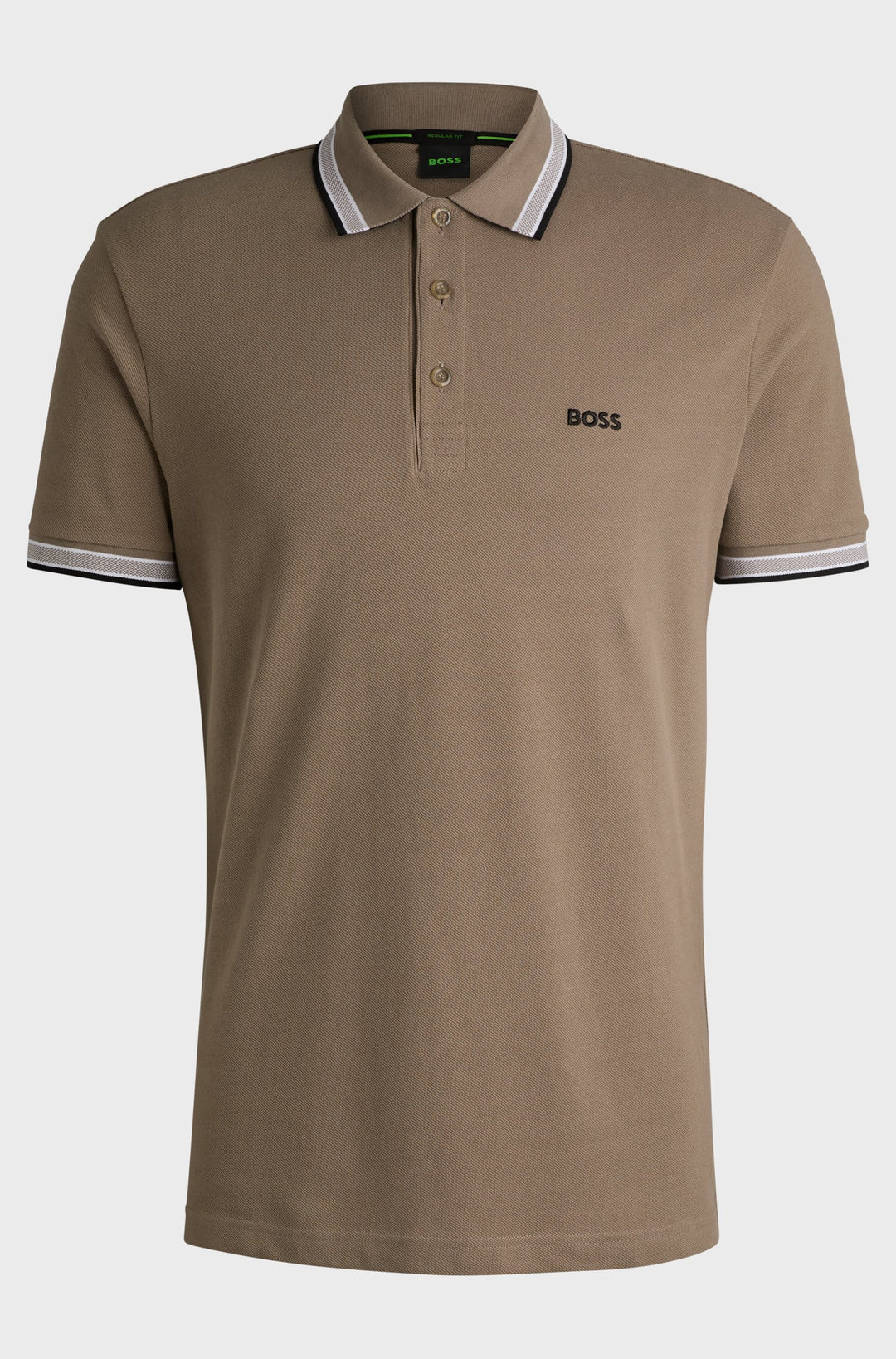 BOSS Regular Fit Polos in cotton - PADDY 10241663 01-50469055- Concorde Fashion#color_green-336