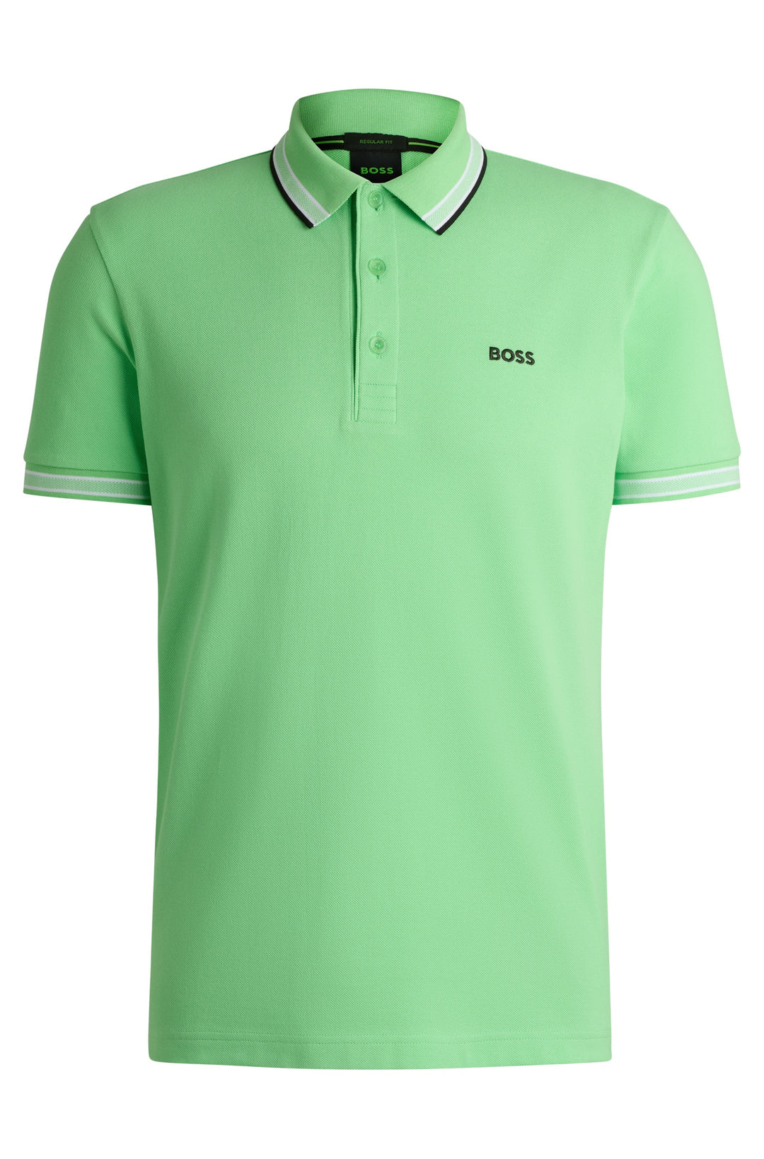 BOSS Regular Fit Polos in cotton - PADDY 10241663 01-50469055- Concorde Fashion#color_green-319