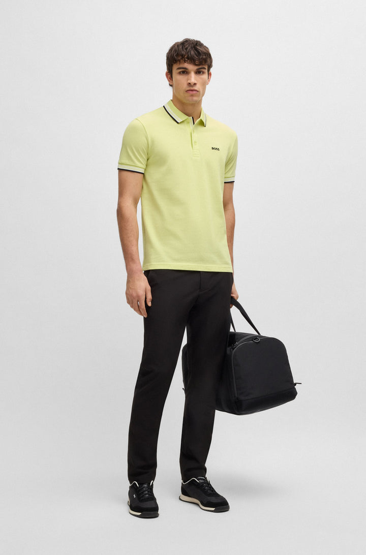 BOSS Regular Fit Polos in cotton - PADDY 10241663 01-50469055- Concorde Fashion#color_yellow-723