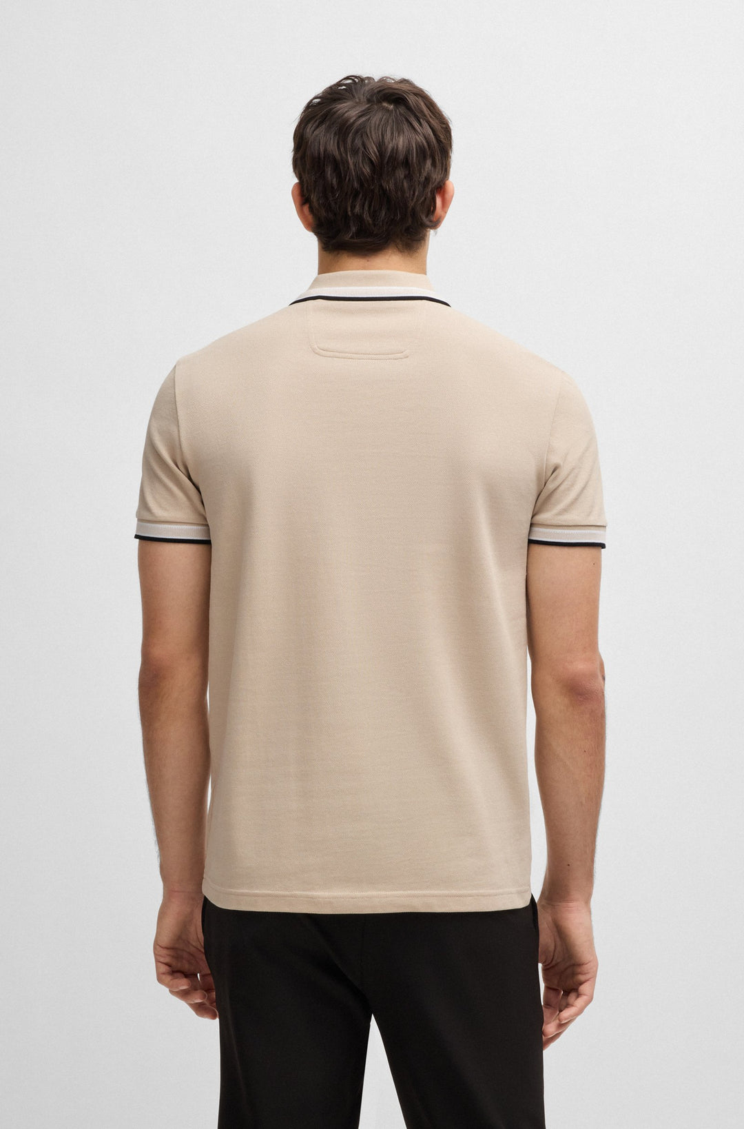 BOSS Regular Fit Polos in cotton - PADDY 10241663 01-50469055- Concorde Fashion#color_beige-284
