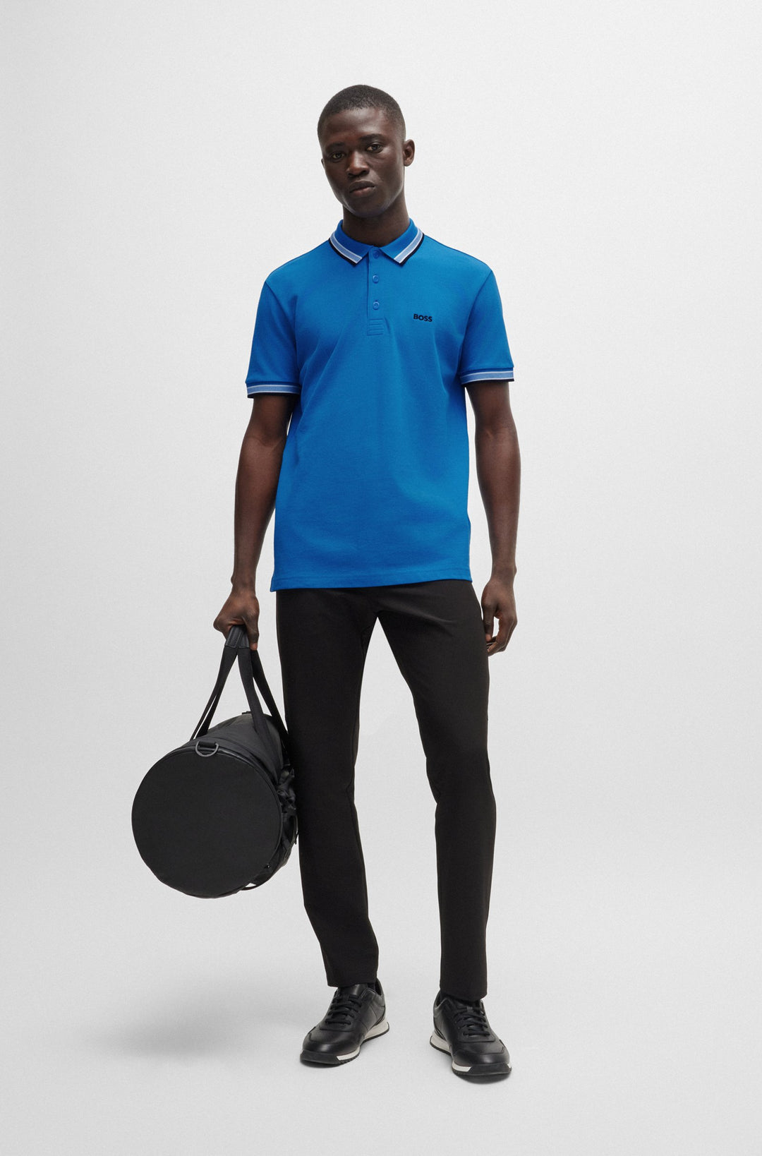 BOSS Regular Fit Polos in cotton - PADDY 10241663 01-50469055- Concorde Fashion#color_blue-461