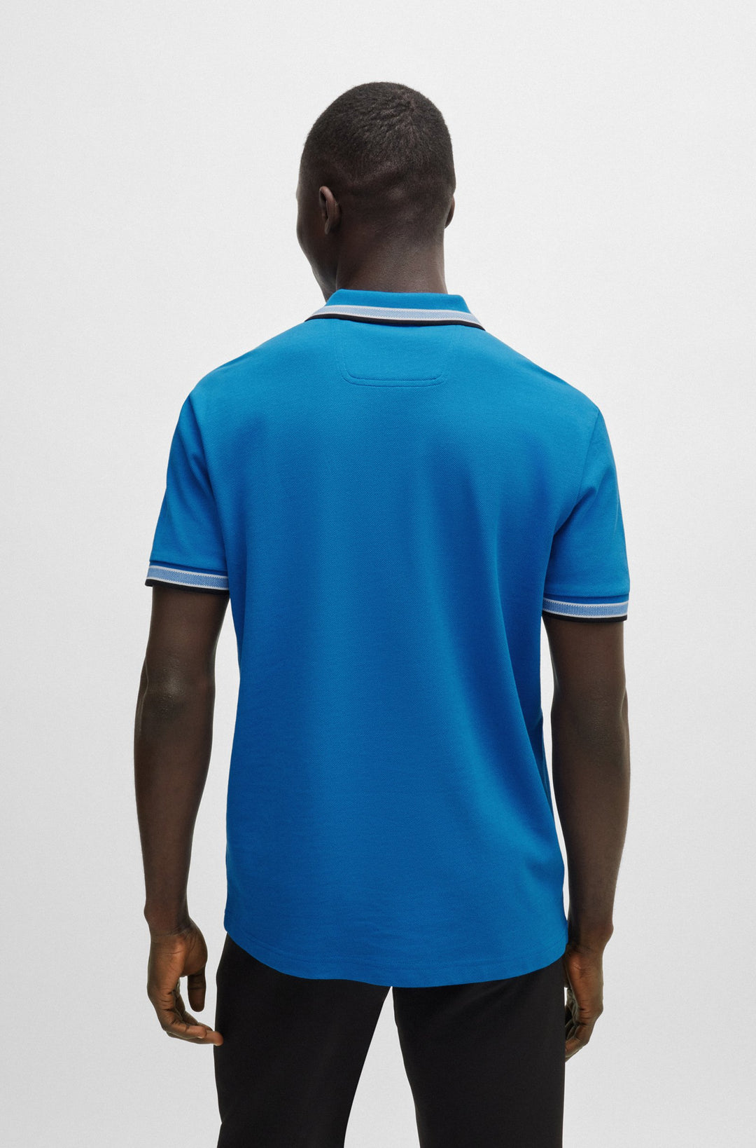 BOSS Regular Fit Polos in cotton - PADDY 10241663 01-50469055- Concorde Fashion#color_blue-461