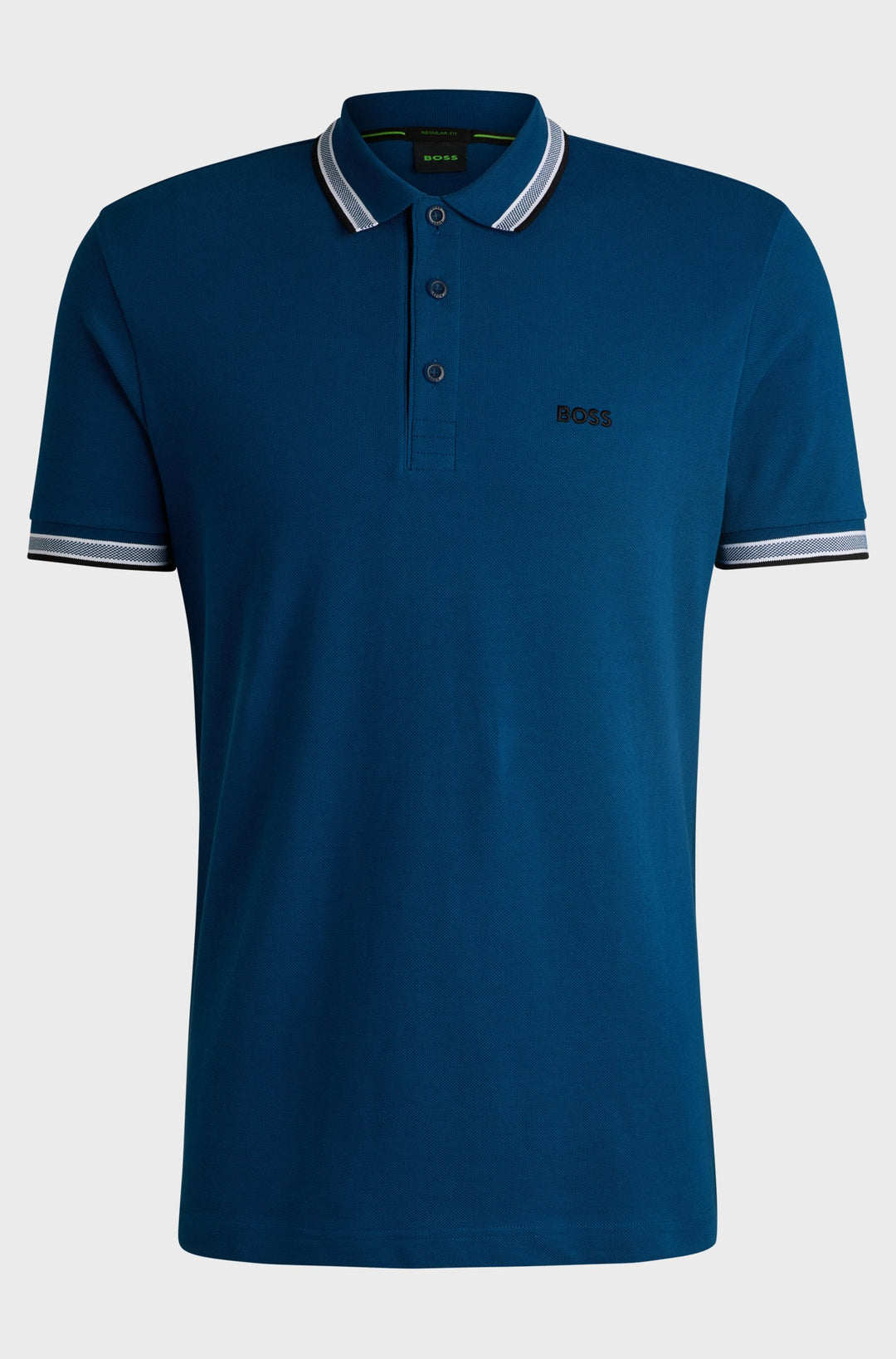 BOSS Regular Fit Polos in cotton - PADDY 10241663 01-50469055- Concorde Fashion#color_blue-494
