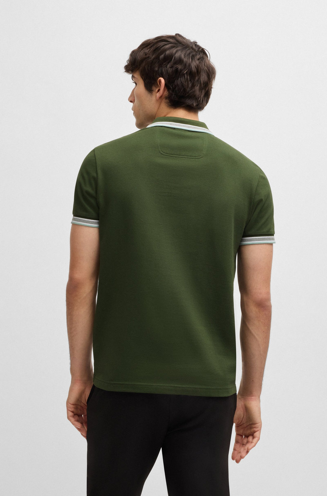 BOSS Regular Fit Polos in cotton - PADDY 10241663 01-50469055- Concorde Fashion#color_green-355