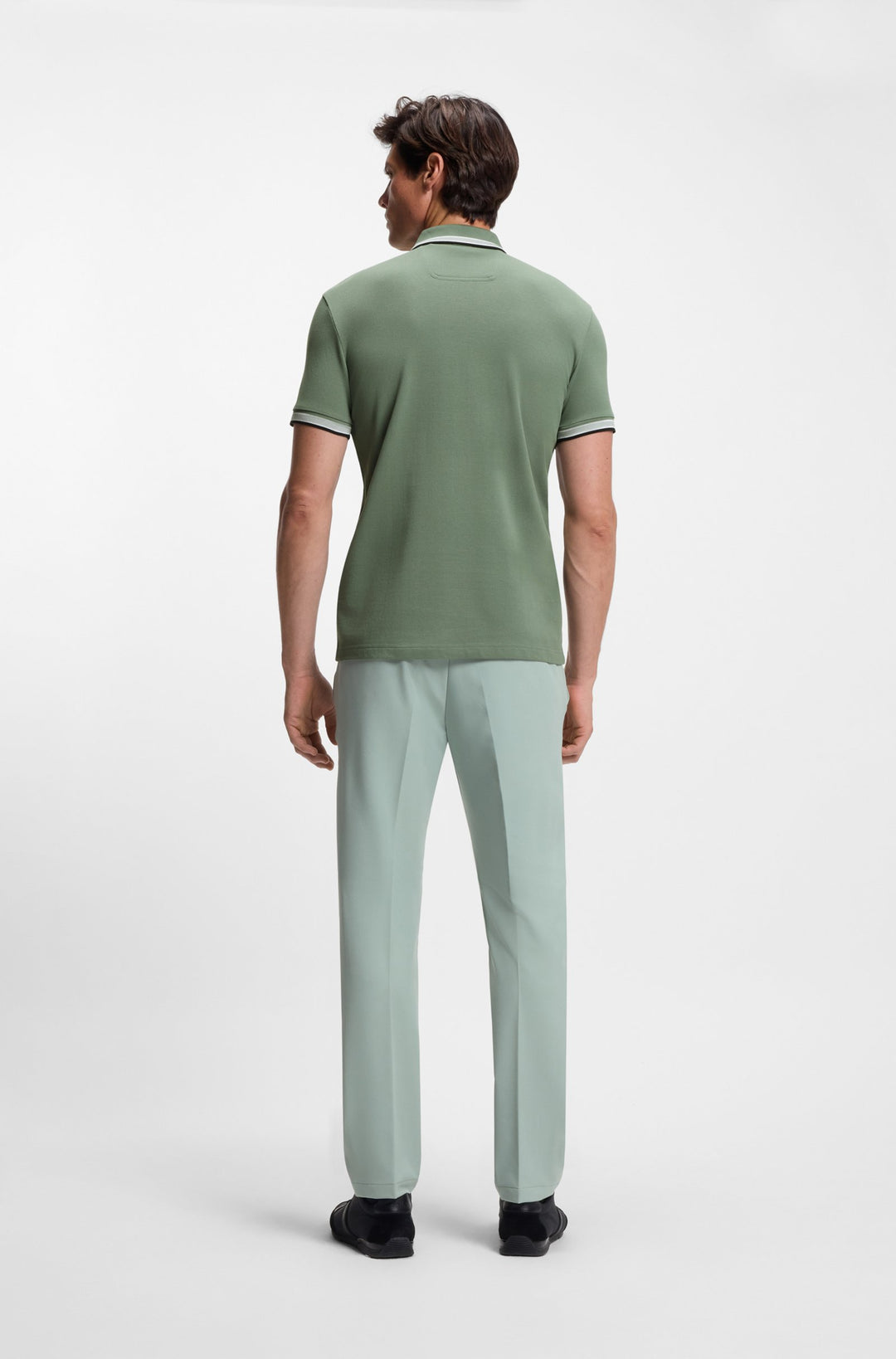 BOSS Regular Fit Polos in cotton - PADDY 10241663 01-50469055- Concorde Fashion#color_green-359