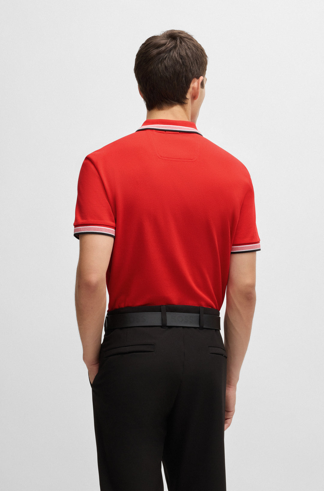 BOSS Polos Regular Fit in Cotton - PADDY 10241663 01-50469055- Concorde Fashion#color_red-645