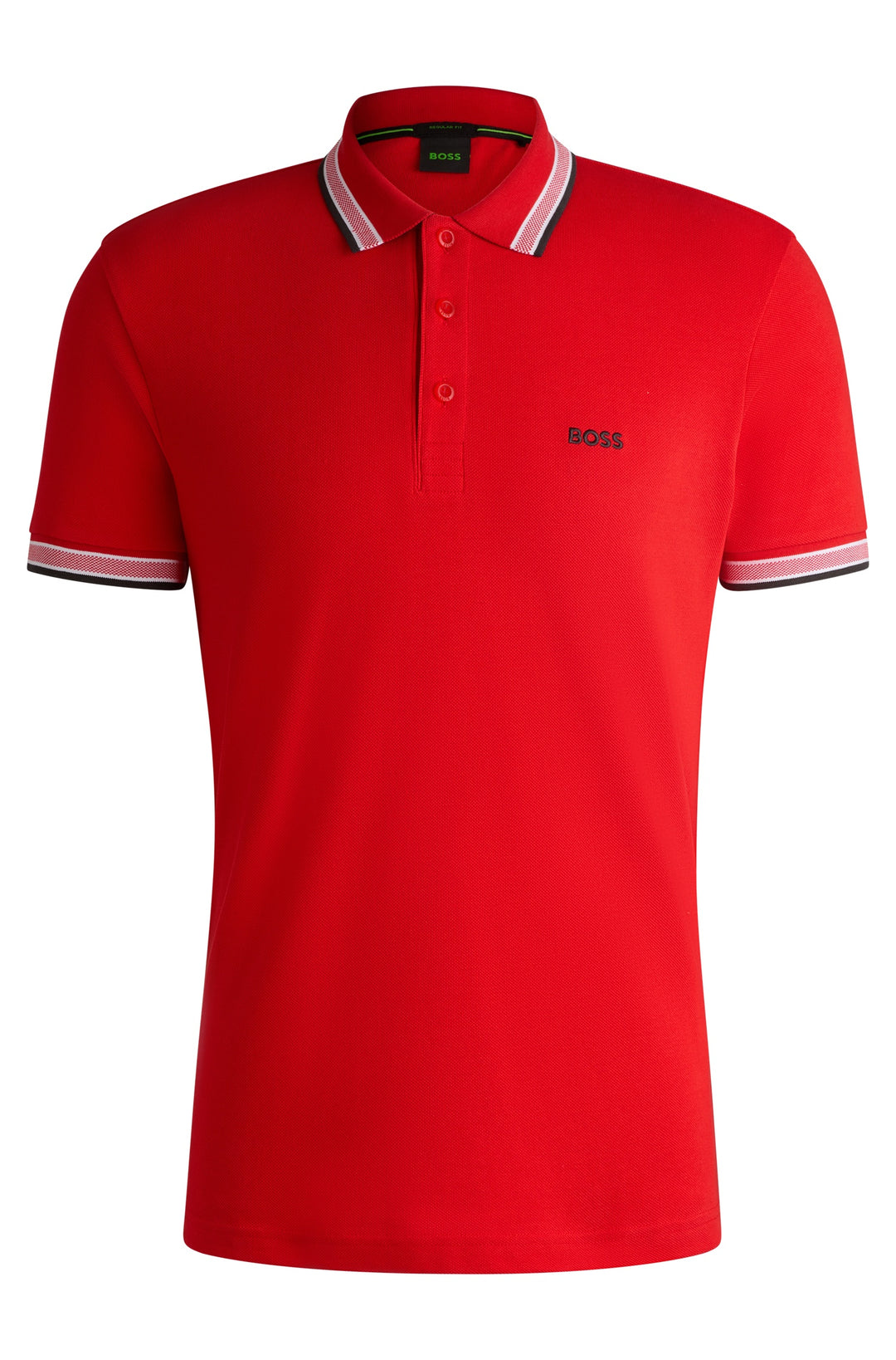 BOSS Polos Regular Fit in Cotton - PADDY 10241663 01-50469055- Concorde Fashion#color_red-645