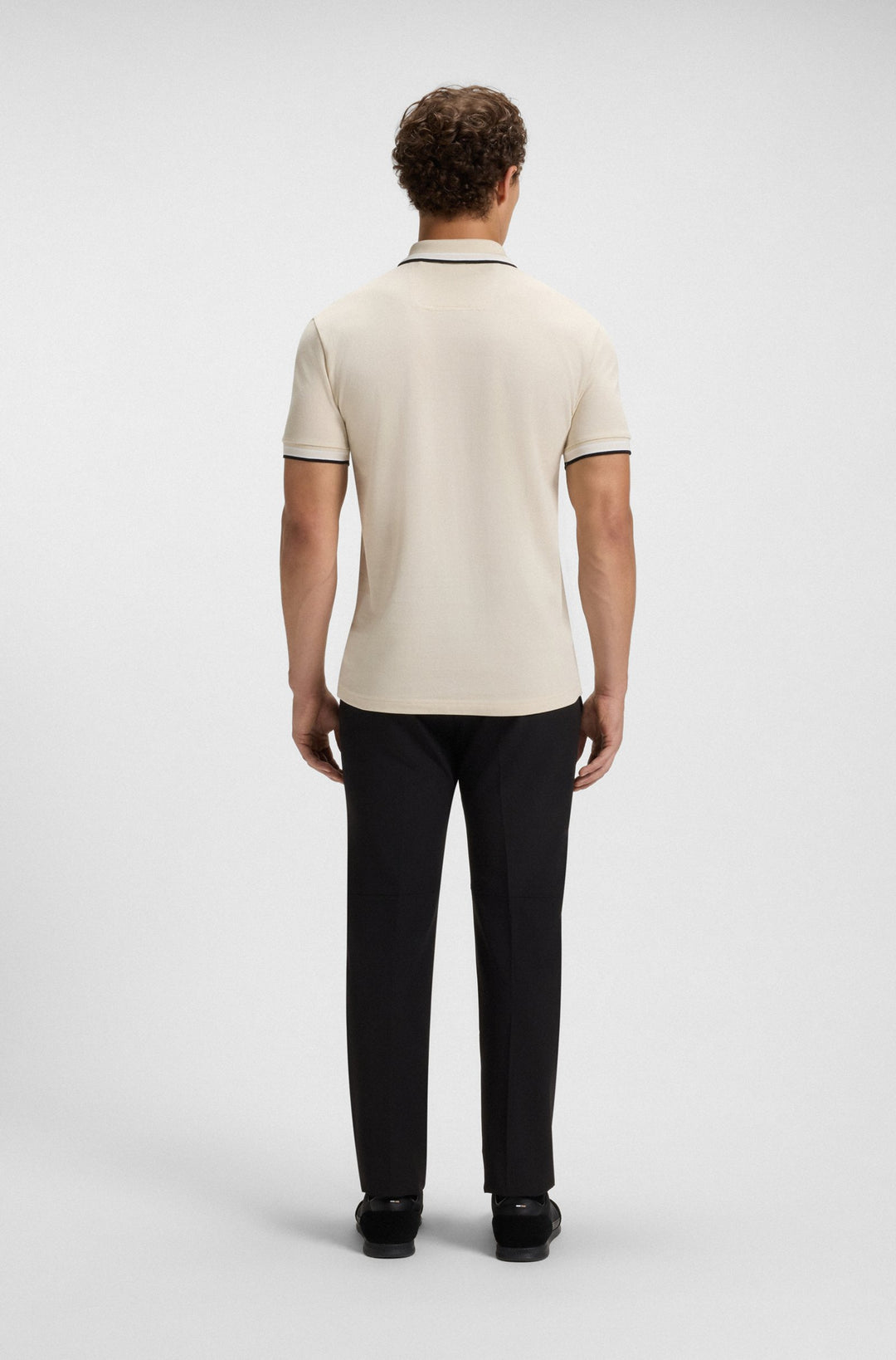 BOSS Regular Fit Polos in cotton - PADDY 10241663 01-50469055- Concorde Fashion#color_white-133