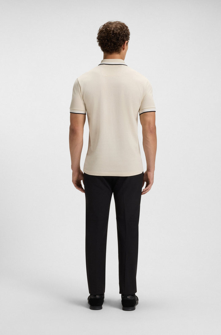 BOSS Regular Fit Polos in cotton - PADDY 10241663 01-50469055- Concorde Fashion#color_white-133
