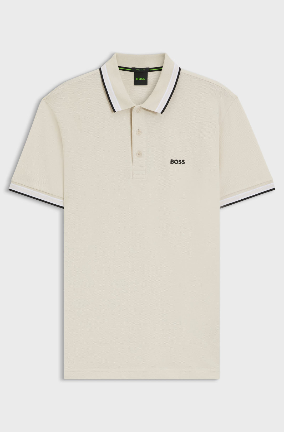 BOSS Regular Fit Polos in cotton - PADDY 10241663 01-50469055- Concorde Fashion#color_white-133