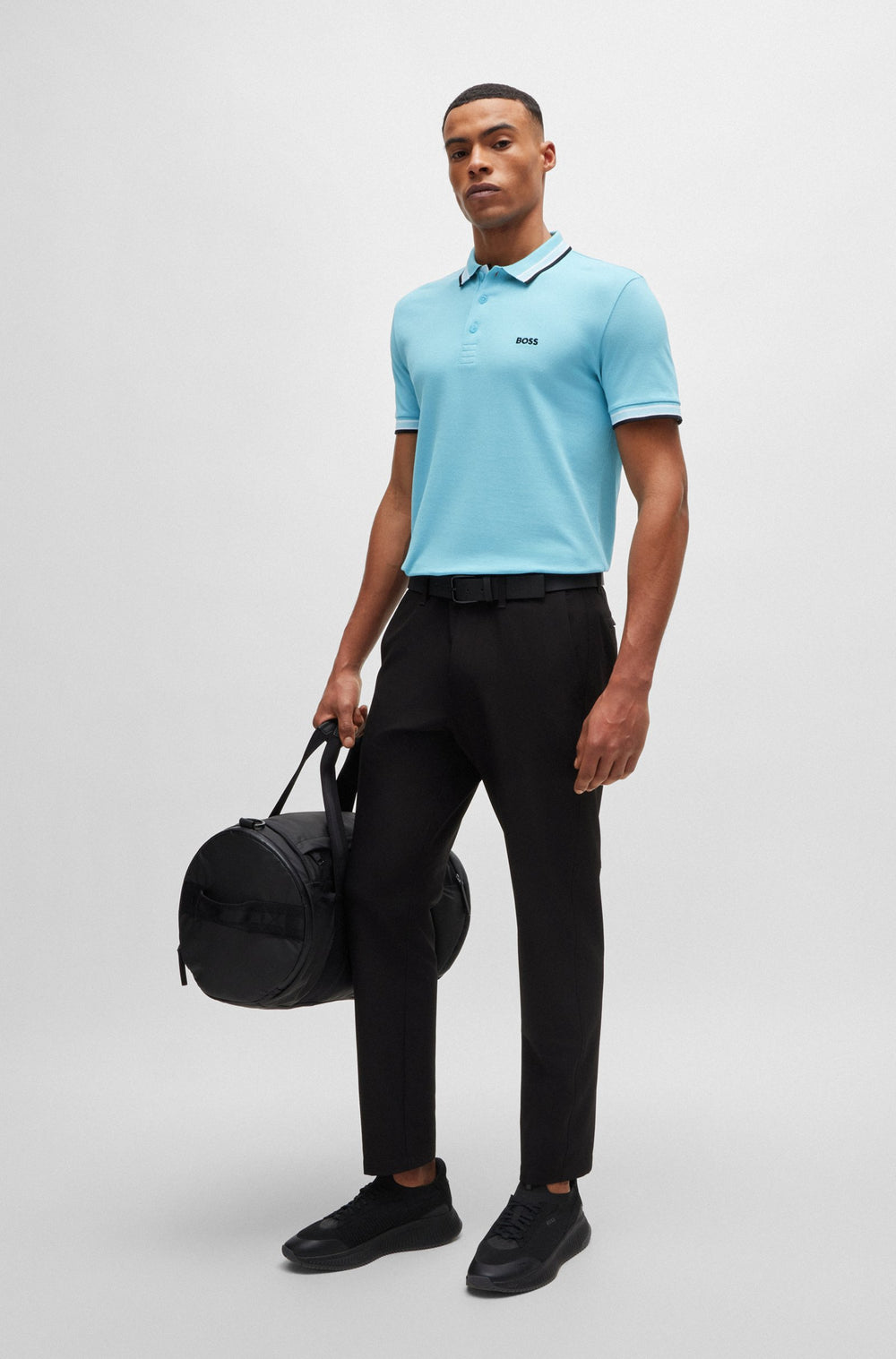 BOSS Regular Fit Polos in cotton - PADDY 10241663 01-50469055- Concorde Fashion#color_blue-447