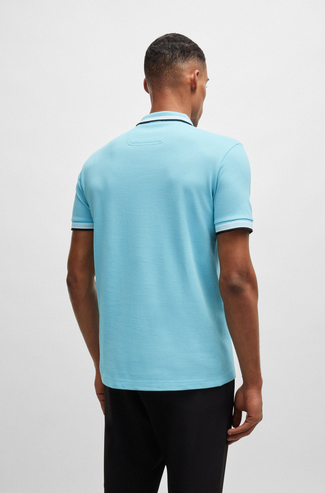 BOSS Regular Fit Polos in cotton - PADDY 10241663 01-50469055- Concorde Fashion#color_blue-447