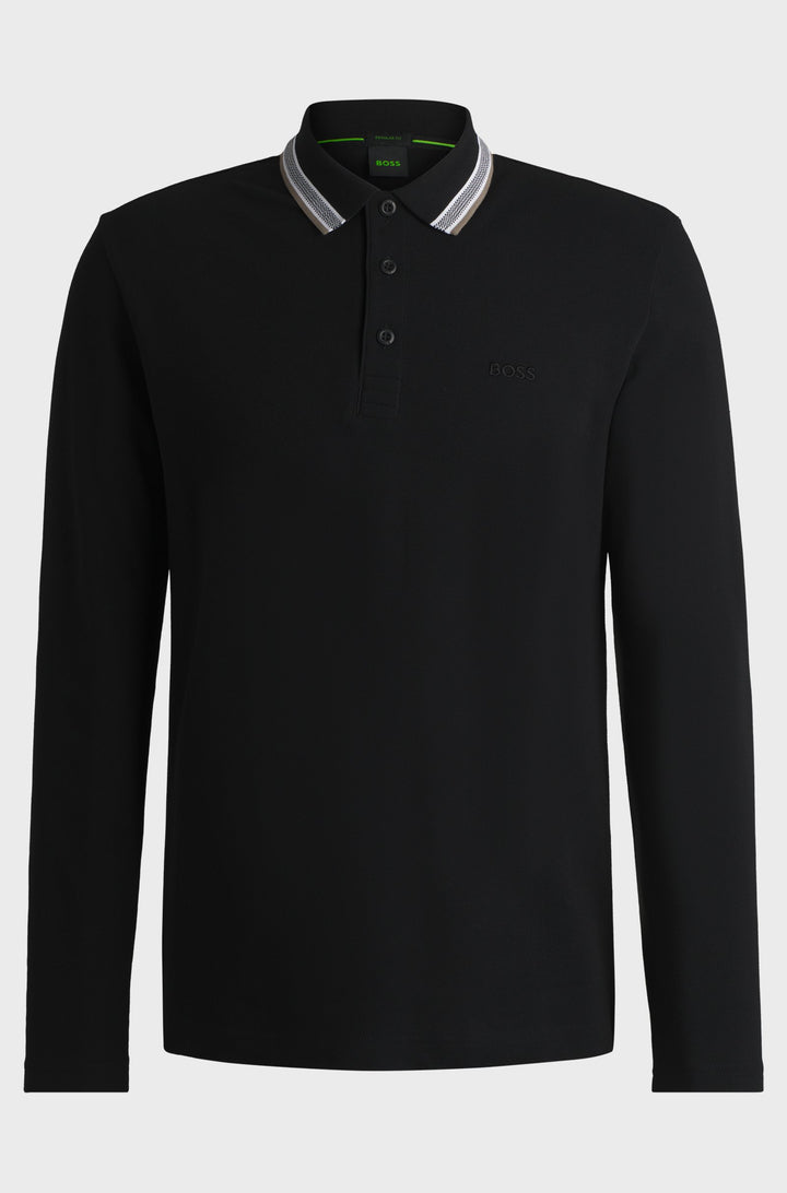 BOSS Polos Regular Fit in Cotton - PLISY 10241663 01-50506191- Concorde Fashion#color_charcoal-015