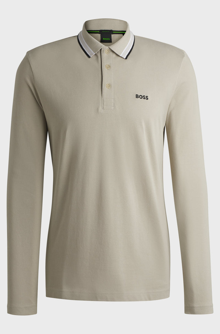 BOSS Polos Regular Fit in Cotton - PLISY 10241663 01-50506191- Concorde Fashion#color_beige-273